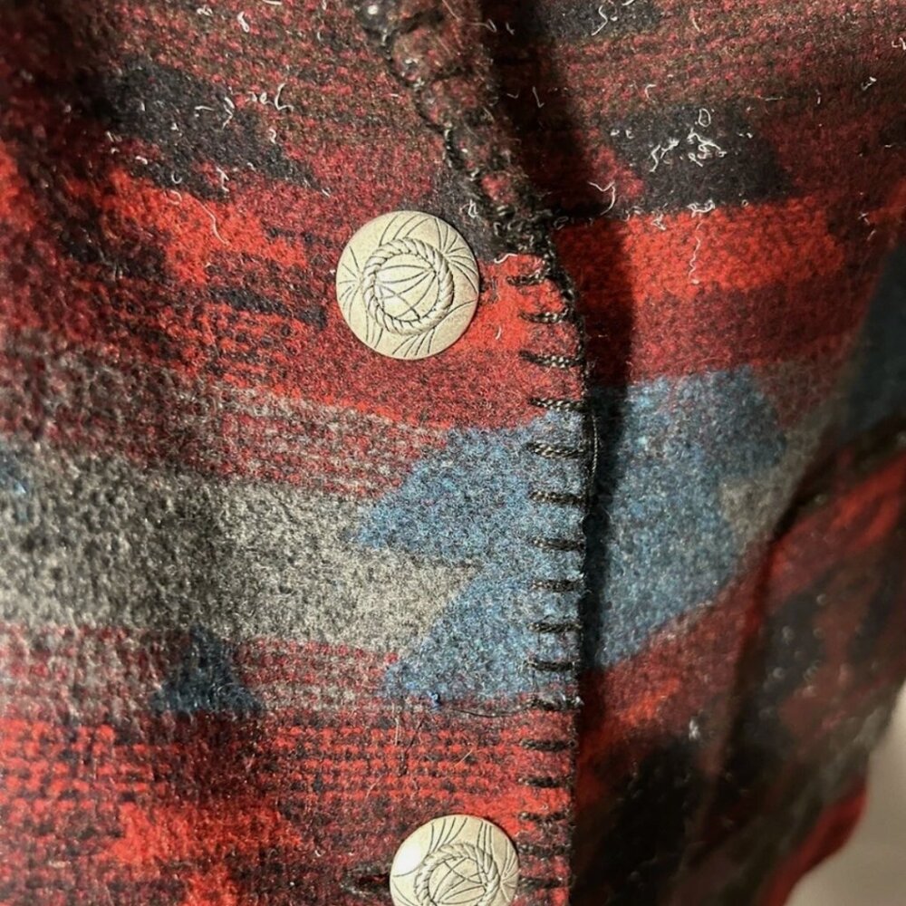 Vintage Southwestern Blanket Blazer-David Paul NY-Large-Ralph Lauren Inspired - Picture 3 of 6